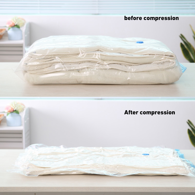 3/5 stk. vakuumposer til oppbevaring av klær, sengetøy, plassbesparende oppbevaringsposer, vakuumforseglet pakke, sammenleggbar komprimert organiseringpose