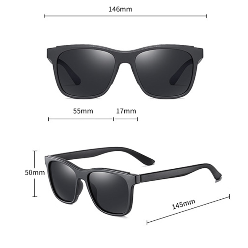 KEITHION Sunglasses Unisex Square Vintage Sun Glasses Famous Brand Sunglases polarized Sunglasses Mirror Feminino For Women Men