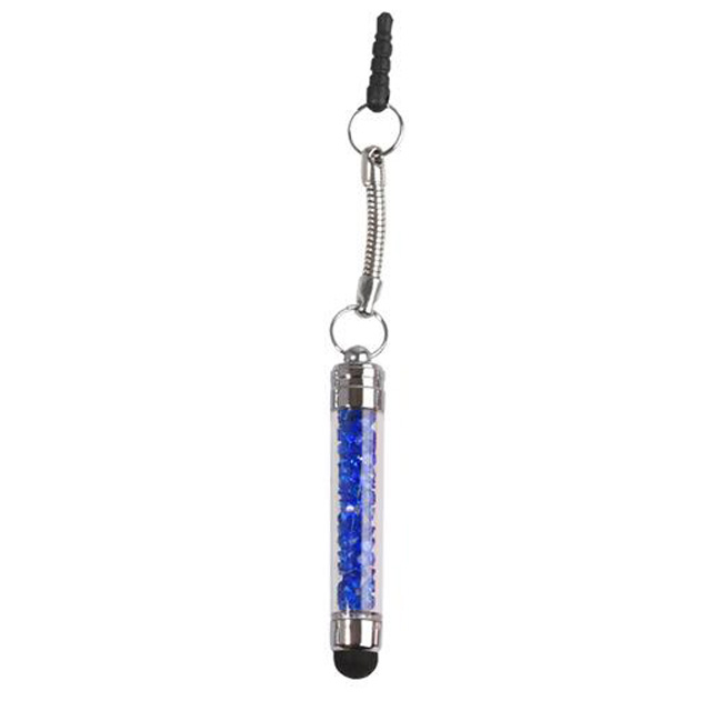 Crystal Capacitieve Mini Stylus Universele Touch Screen Pen Voor Iphone Samsung Huawei Android Smart Phones Ipad Ipod Htc Motorola: Blue