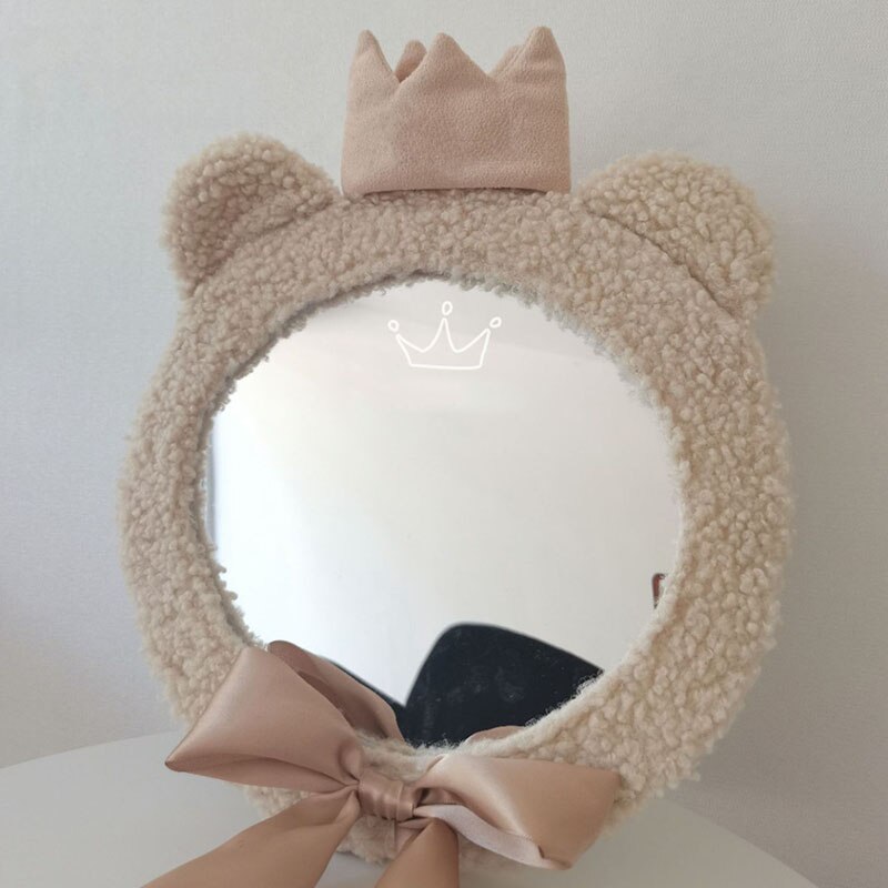 Desk Cosmetic Compact Vanity Table Mirror Hand Children's Vanity Round Mirrors Baby Room Decoration Spiegel Bohemian Decor