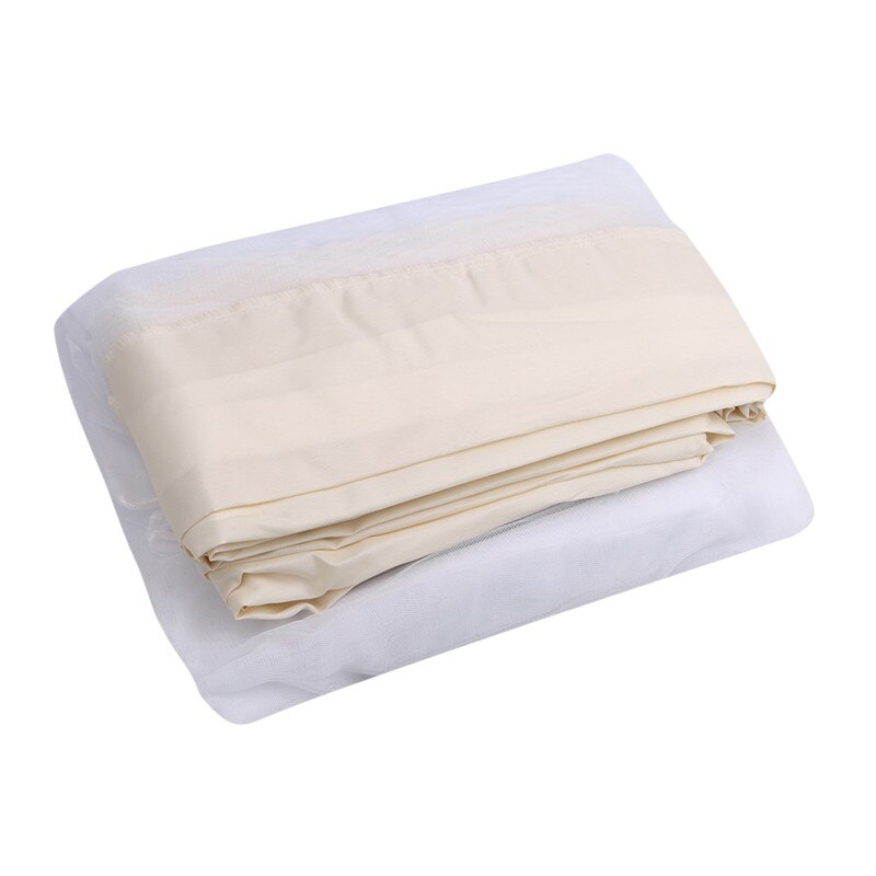 White Outdoor Patio Shade Sun Umbrella Gauze Terrace Table Umbrella Garden Deck Furniture Zipper Mesh Mosquito Net