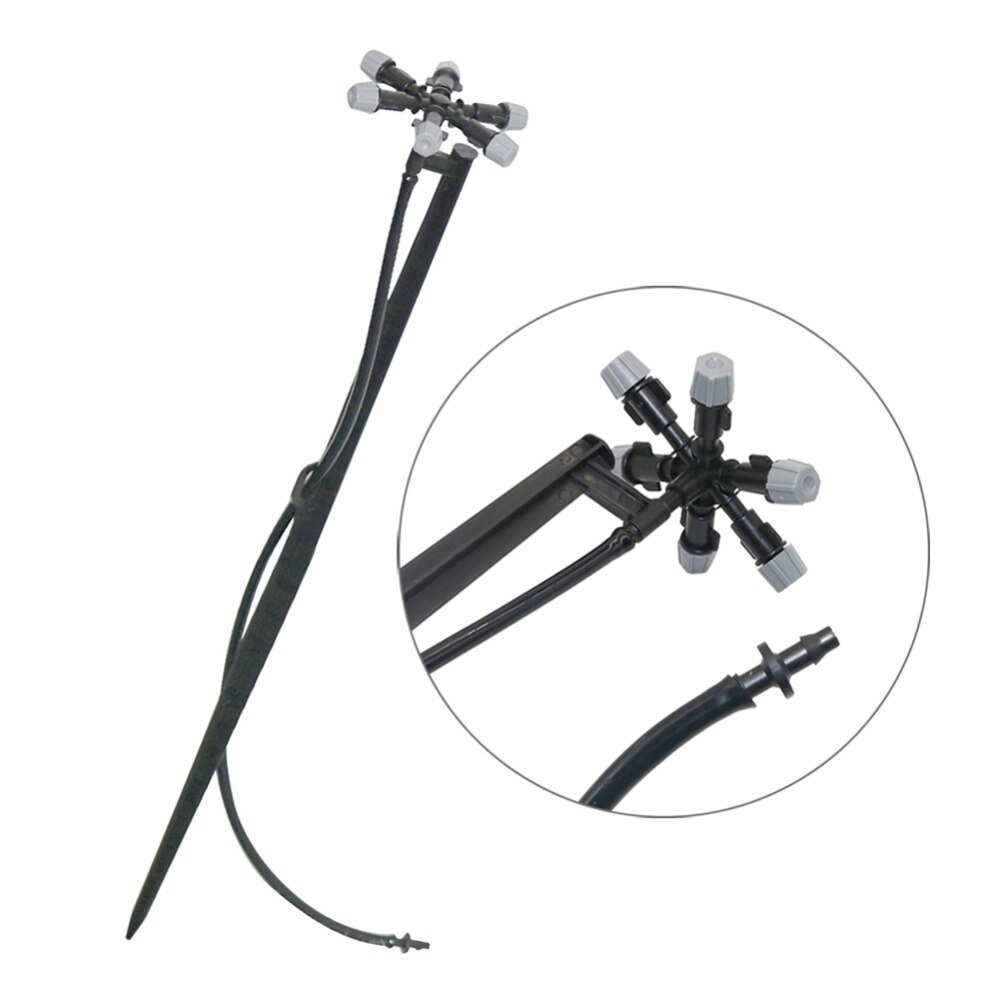Vertical Sprinkler kit with support rod Greenhouse Multi-nozzle Irrigation Sprayer Agriculture tools Water nozzle 5 Sets