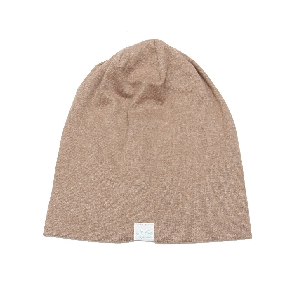 14 kleuren baby kindermutsen gebreide muts baby jongen meisje katoen zachte warme muts voor baby kinderen 1-8 jaar accessoires: Beige