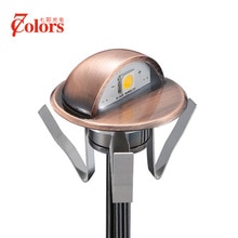 Half-moon Waterproof IP65 LED Underground Lamps Stainless Steel Deck Stair Light DC12V 0.4W SMD 5050 LED Garden Spot Lighting