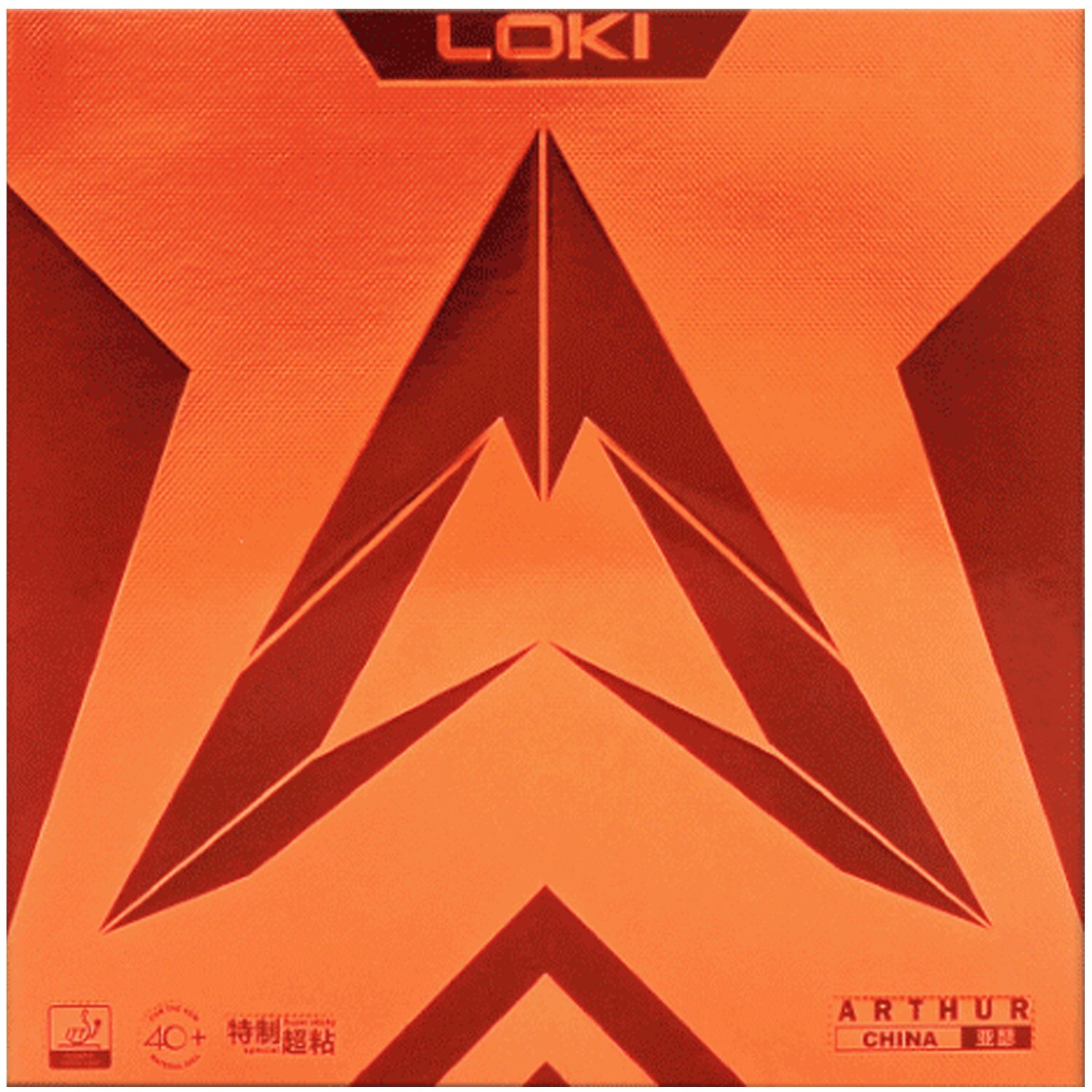 LOKI ARTHUR CHINA Table Tennis Rubber (Super Sticky) Original WANG HAO LOKI ARTHUR Ping Pong Sponge