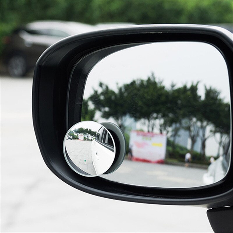 1pcs Auto Dodehoekspiegel 360 Graden Frameloze Parking Spiegel HD Ronde Glazen Convexe Groothoek Achteruitkijkspiegels voor alle Auto 'S