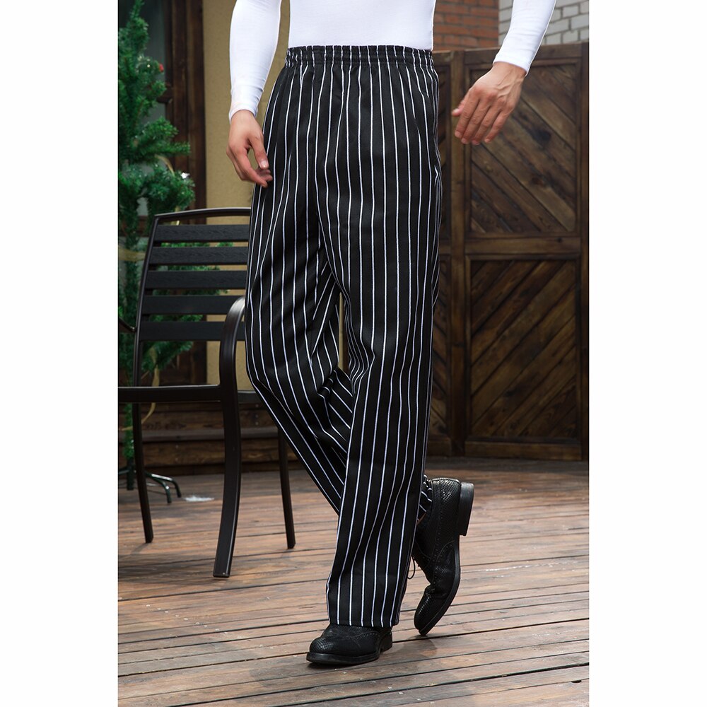 M-3XL Chef Uniform Restaurant Kitchen Food Service Bakery Coffee Shop Work Wear Pants Men Waiter Cooker Pants Trousers