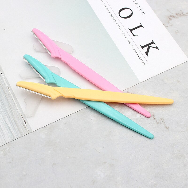 3 Stks/set Wenkbrauw Trimmer Eye Brow Haar Remover Facial Razor Wenkbrauwen Blades Scheerapparaat Scherpe Draagbare Set Vrouwen Beauty Make-Up Tool kit