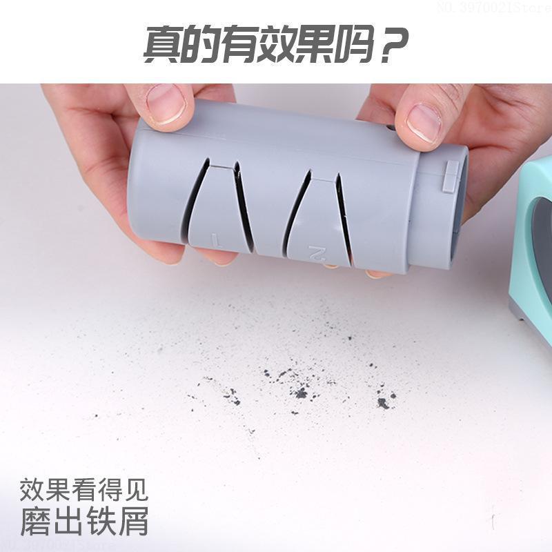 Professionele Elektrische Keuken Messenslijper Slijpsteen Met 3 Fasen Diamant Wolfraam Staal Keramische EU Plug