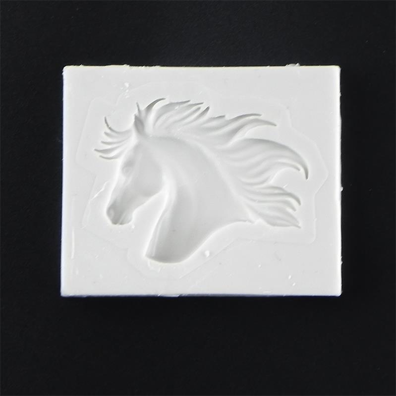3D Paard Vorm Siliconen Cakevorm Fondant Cake Decorating Tool Snoep Klei Chocolade Zeep Mallen Voor Bakken Bakvormen: 02