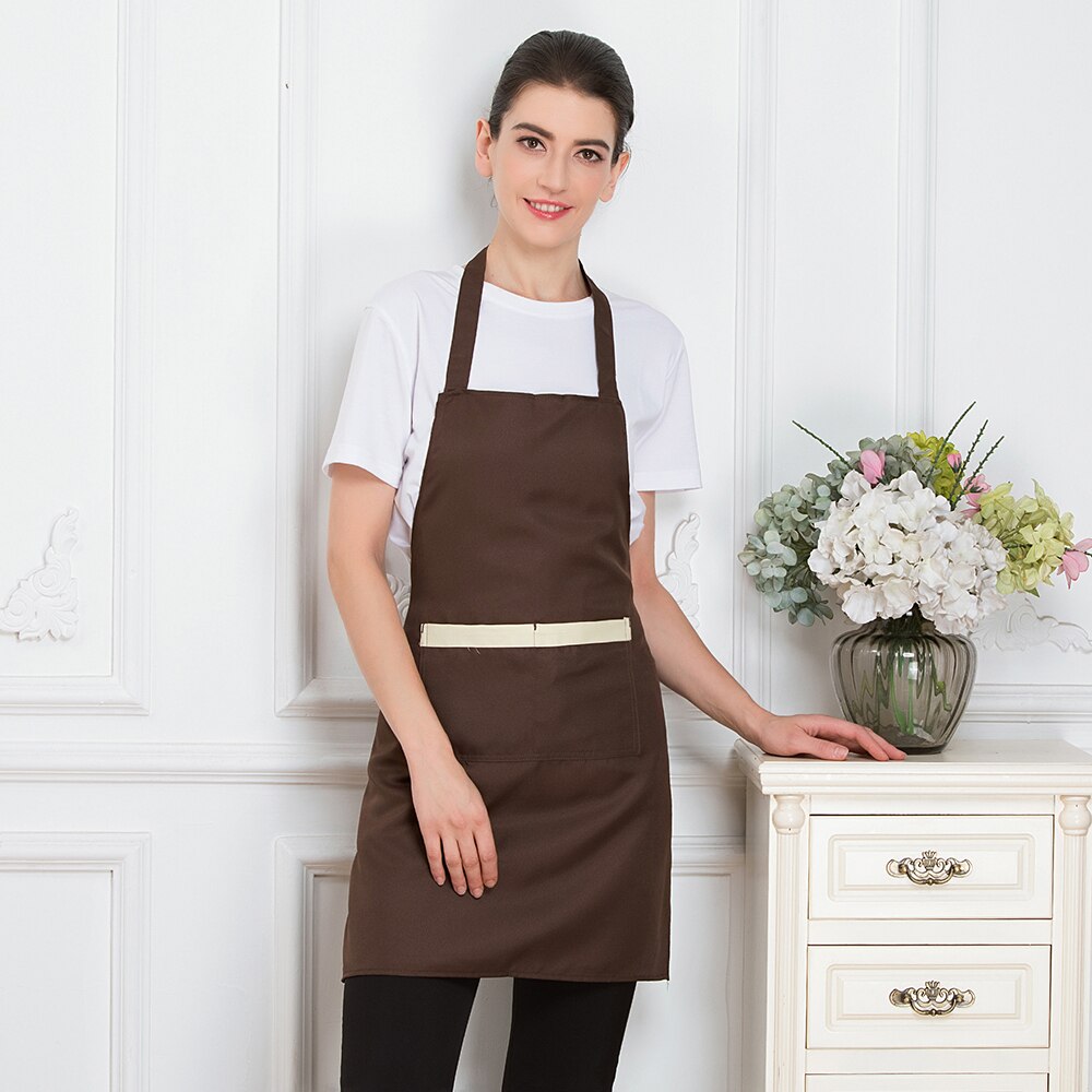 nuevos hombres mujeres hogar cocina restaurante delantal Chef camarero trabajo delantales Cocina Barbacoa peluquería delantal con bolsillos