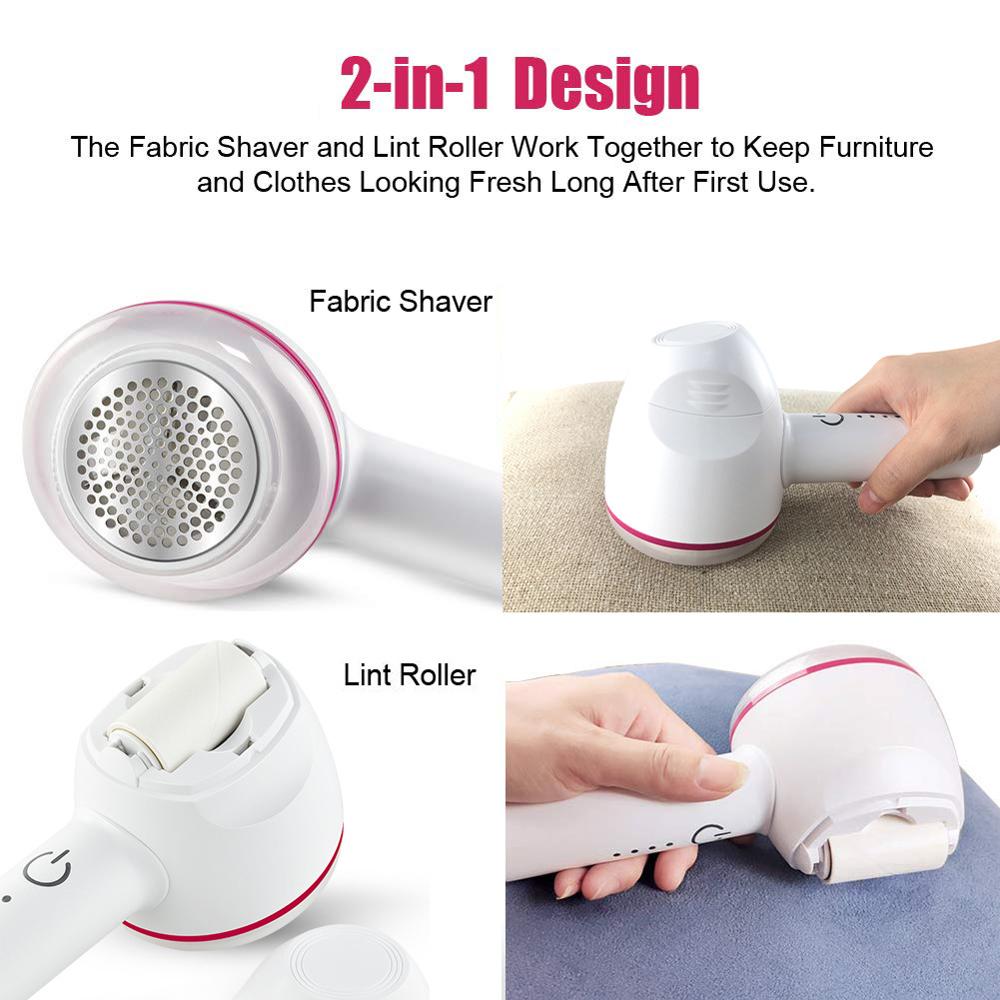 USB hair ball trimmer rechargeable ball remover 2-in-1 multifunctional shaving sticky hair device