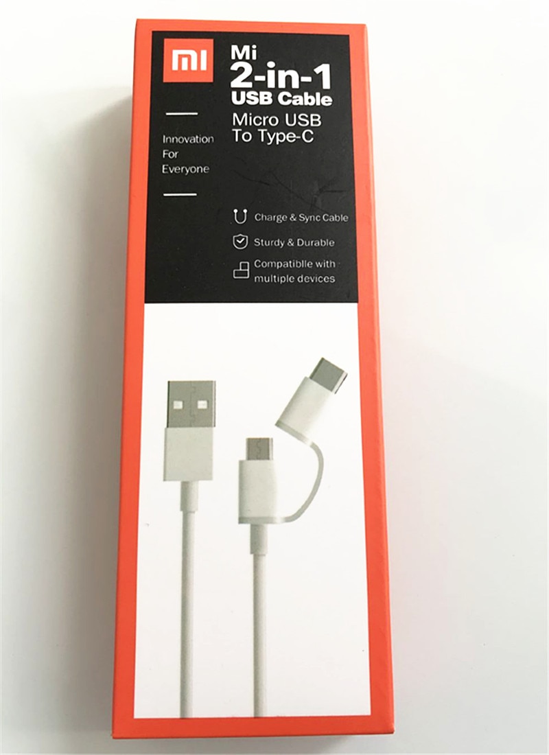 XIAOMI 1M 2A Multifunction 2 IN 1 USB Cable Micro USB to Type C Quick Charge Date Cable for Xiaomi 10 9 8 6 5 5S 4 Redmi 8 6A 7