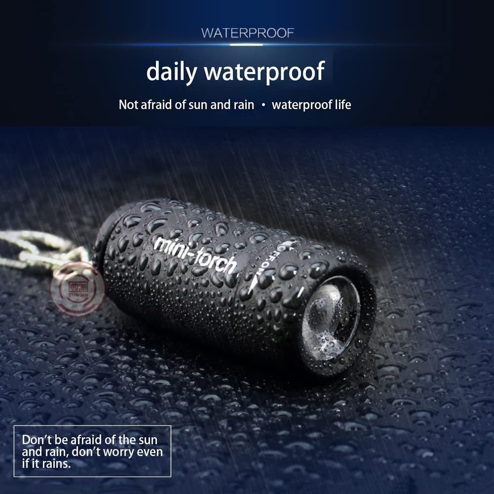 Mini-Schlüsselanhänger-Lampe, Schlüsselanhänger, Taschenlampe, USB wiederaufladbar, LED-Licht, Taschenlampe, Lampe, wasserdicht, Schlüsselanhänger-Licht, 1 Stück