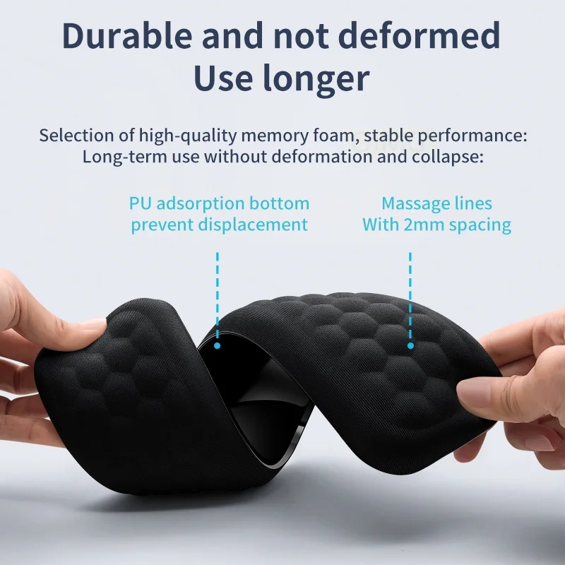 Tastatur-Handgelenkauflage, Memory-Schaum, Tastatur, Maus, Handgelenkauflage, ergonomisches , Handgelenkpolster für Computer, Tastatur, Laptop, Handgelenk