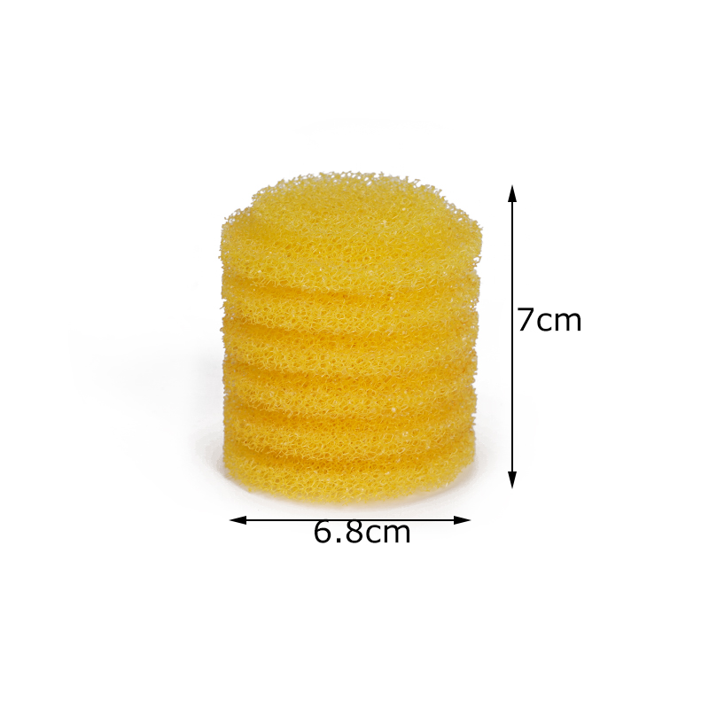 3-delige aquariumfiltersponsfilters biochemische filterspons vervanging doorzichtige doos aquariumaccessoires voorfilter aquarium: WIT