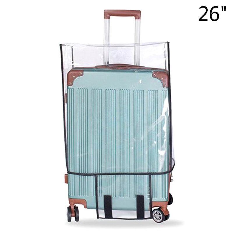 1PC 20-30'' PVC Transparent Travel Luggage Protector Suitcase Dust Cover Waterproof Travel Accessories: 26inch