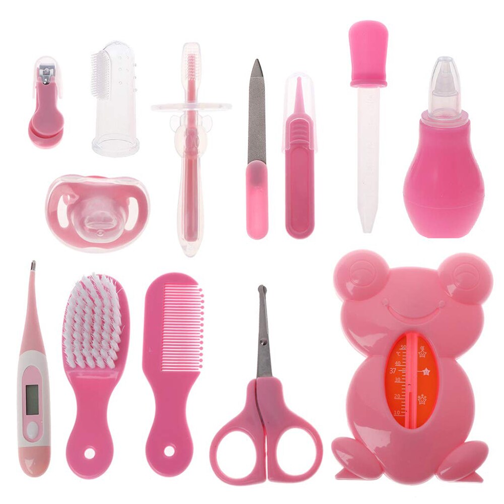 13 Stks/set Multifunctionele Pasgeboren Baby Kids Nail Haar Gezondheidszorg Thermometer Grooming Brush Kit Gezondheidszorg Accessoires
