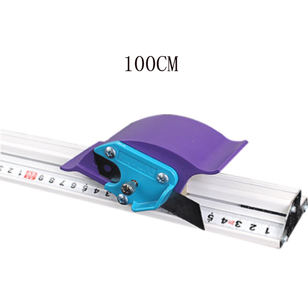 Règle de coupe manuelle pour planche Kt en Pvc, 70-130CM, en aluminium, antidérapante, règle de piste de positionnement, outil de bricolage pour le travail du bois: Rouge
