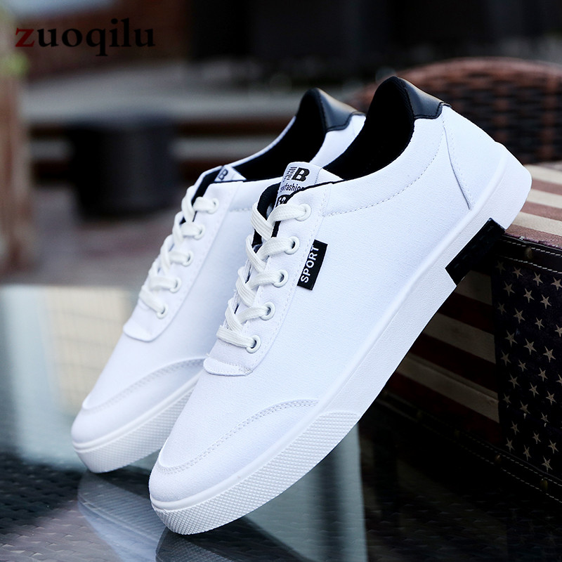 Men Shoes Men Casual Canvas Shoes Lightweight Lace Up Sneakers Summer Breathable Men Flats Shoes Male Footwear