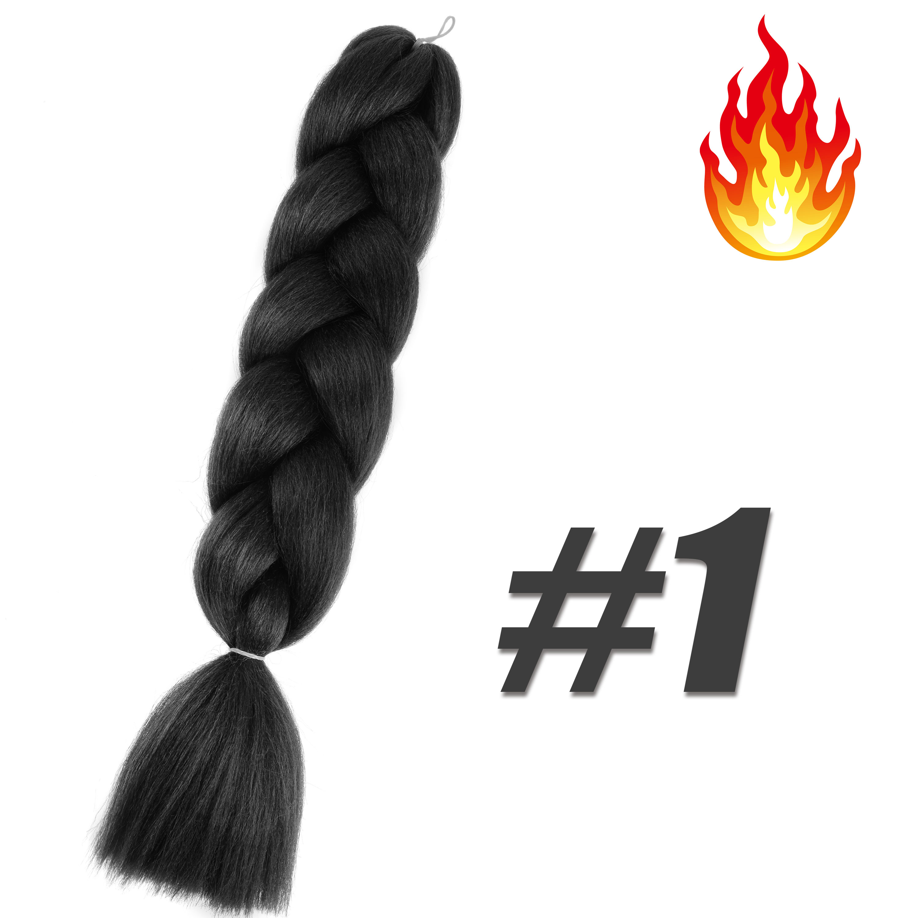 Capelli sintetici Kanekalon tutto'uncinetto Intrecciare i capelli pre allungati Ricci jumbo Trecce Estensioni Accessori per capelli per trecce per ragazze