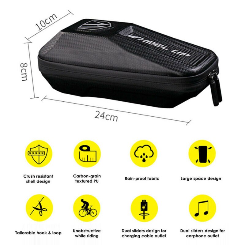 Fietsen Fiets Voor Top Tube Frame Pannier Double Bag Pouch Telefoon Houder