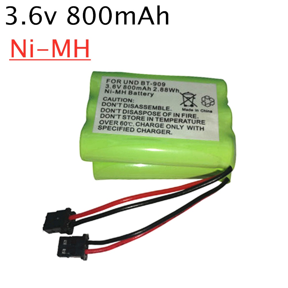 3.6V 800mAh Ni-MH Rechargeable Cordless Phone Battery for uniden BT-909 BT909 3 * AAA nimh 3.6V batteries Pack 1pcs to 10pcs