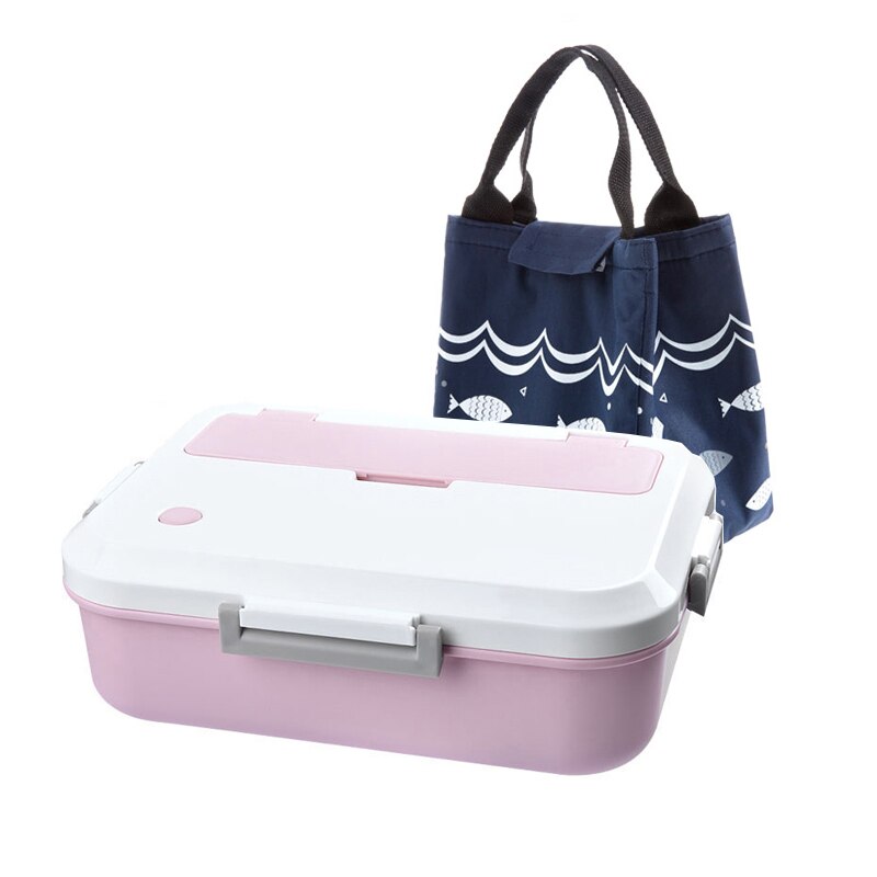 TUUTH Microwave Heating Lunch Box Phone Stand Bento Box Dinner Food Container Box for Kids School Picnic Office Workers: Pink Set