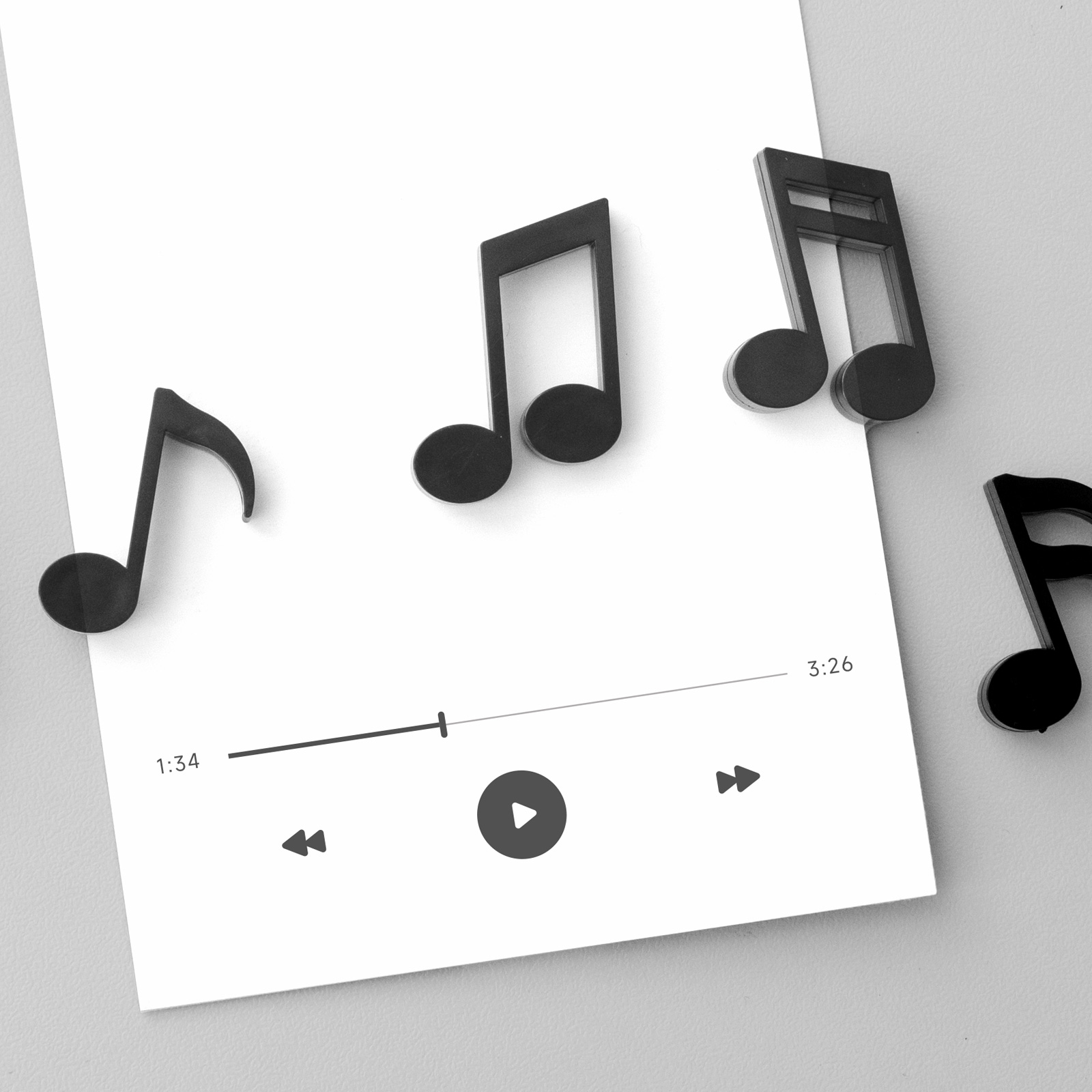 6 unids/set imanes de nevera notas musicales creativas imán refrigerador mensaje pegatina decoración del hogar