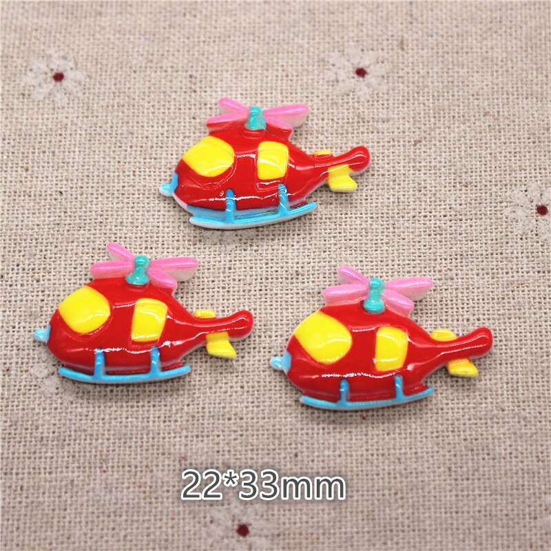 10PCS Mix Stijl Vervoer Hars Auto/Boot/Fiets/Helicopter/Rocket Miniatuur Plaksteen Cabochon DIY Craft scrapbooking