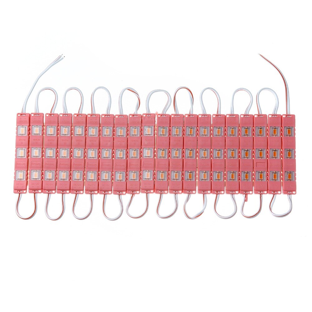 OSIDEN 100 STKS 5730 LED Module 12 V Spuitgieten Module Super Heldere Waterdichte IP65 rood/groen/blauw/geel/Roze/Warm wit