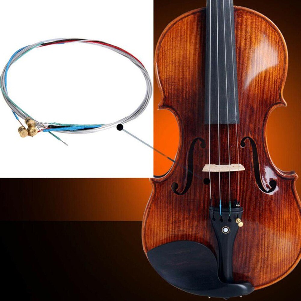 Violin Strings Steel String Replacement Set (E-A-D-G) For Size 3/4 4/4 Violins Exquisite Stringed Musical Instrument Parts
