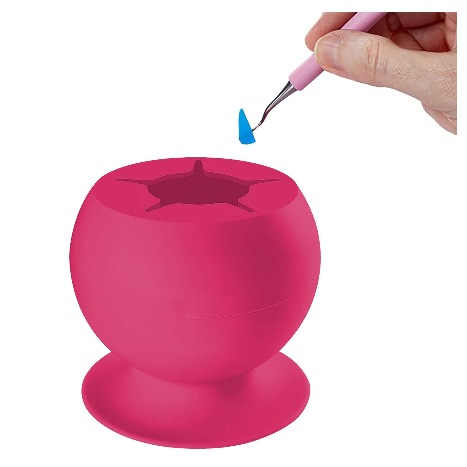 Portable Weeding Waste Collector Vinyl Silicone Suction Cup Weeding Tool Kit Household DIY Handicraft Storage Box Dorpshipping