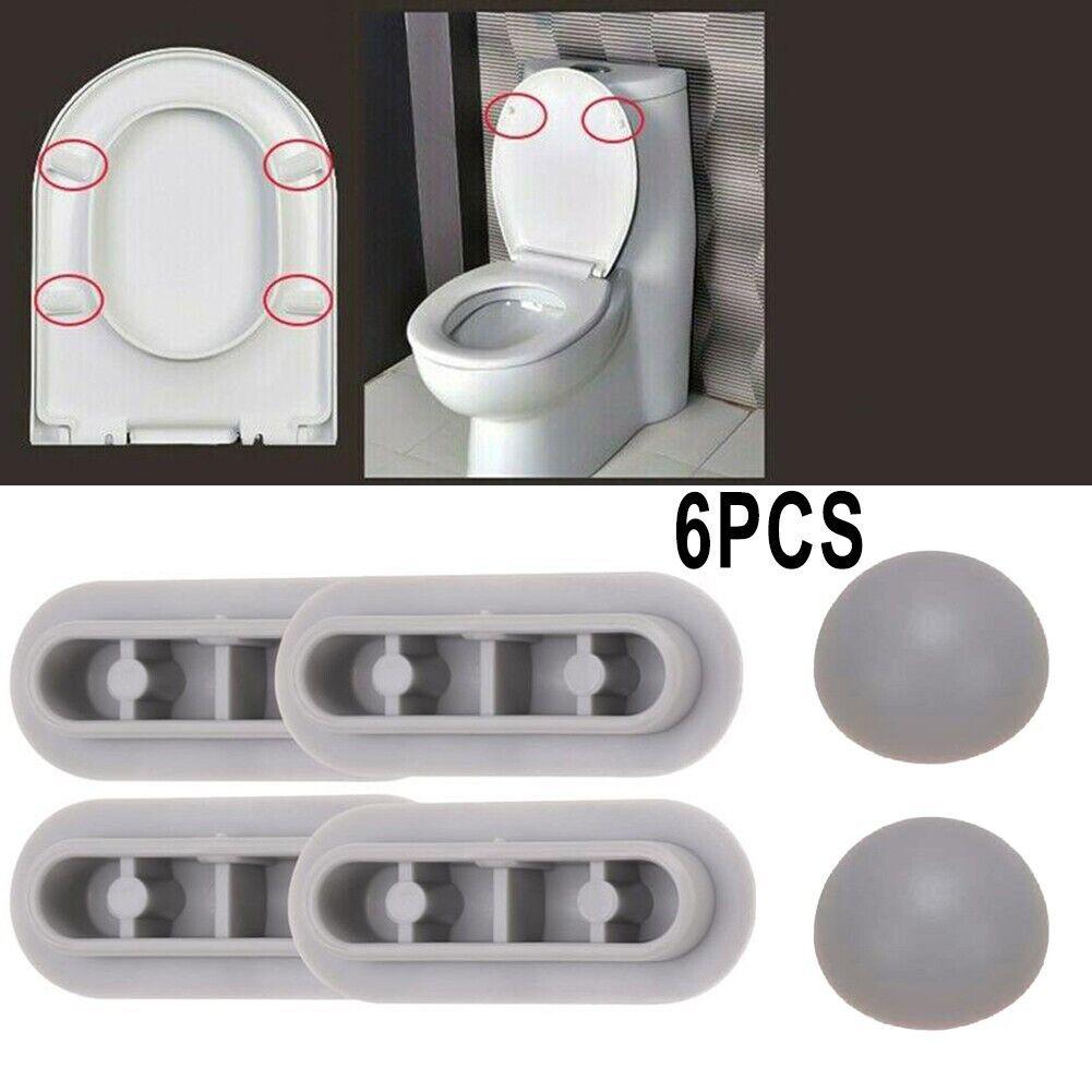 Toiletten deckel Zubehör brandneue Toiletten sitz puffer Pack-White Stop Stoßstange Sitz Stoßstangen obere Abdeckung Kissen Klebe pads Toilette