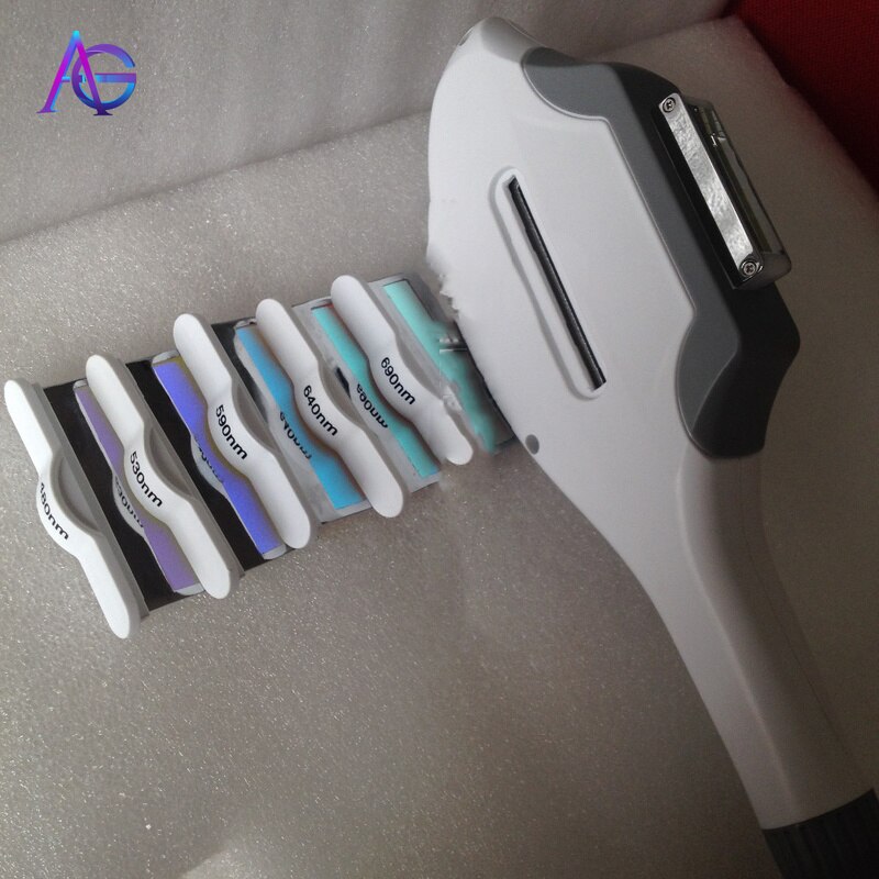 Professionelle filter OPT/IPL/E-Licht /360 magneto-optische permanent ipl haar entfernung (kann wählen 480 530 590 640 oder 690)
