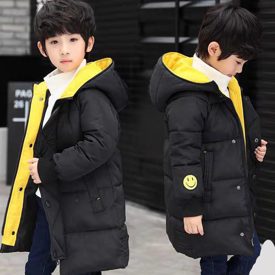 Winter Baby Boys Parkas For Boys Children Warm Kids Hooded Thick Outerwear Coat For Boy Clothes 4 5 6 7 8 9 10 11 12 13