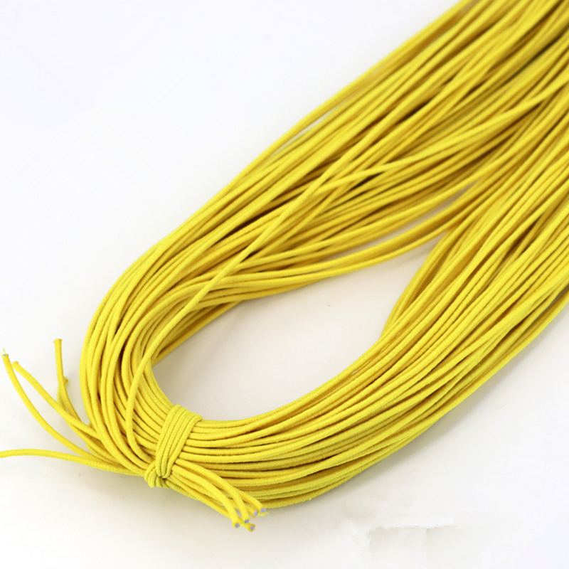 1.2mm gumką elastyczna nić DIY wykonane ręcznie wyszywane koralikami elastyczna nić na wyrób biżuterii bransoletka i naszyjnik: 12mm / YELLOW