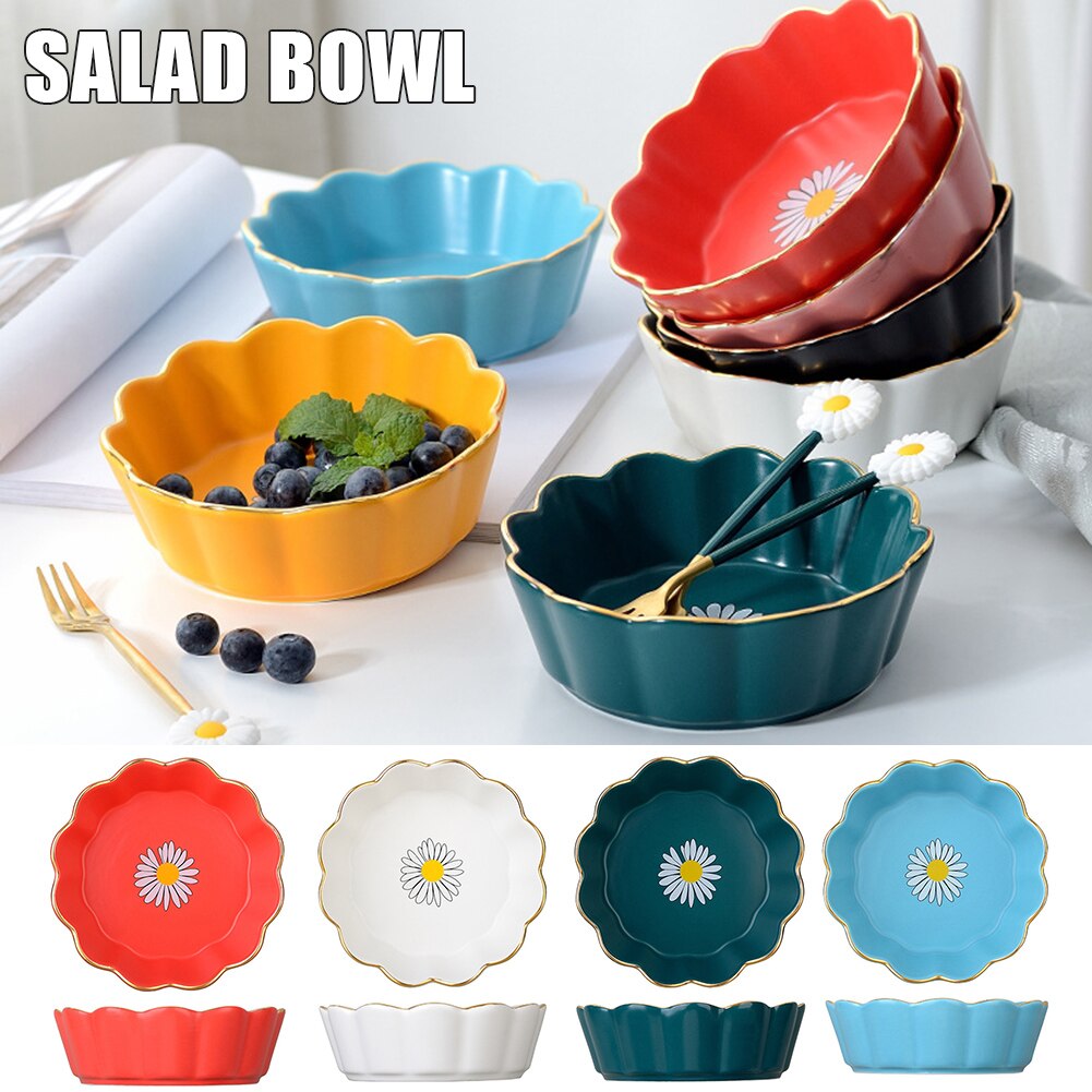 Phnom Penh miseczka ceramiczna zastawa stołowa koronka ze wzorem stokrotki salaterka miska deserowa wielobarwność robić gospodarstwa domowego DNJ998