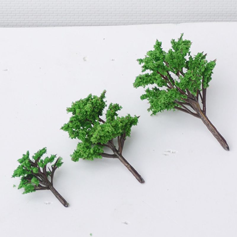 5 Pcs Perzik Bomen Miniatuur Model Zand Tafel Bos Layout Diy Landschap Simulatie Handgemaakte Materialen