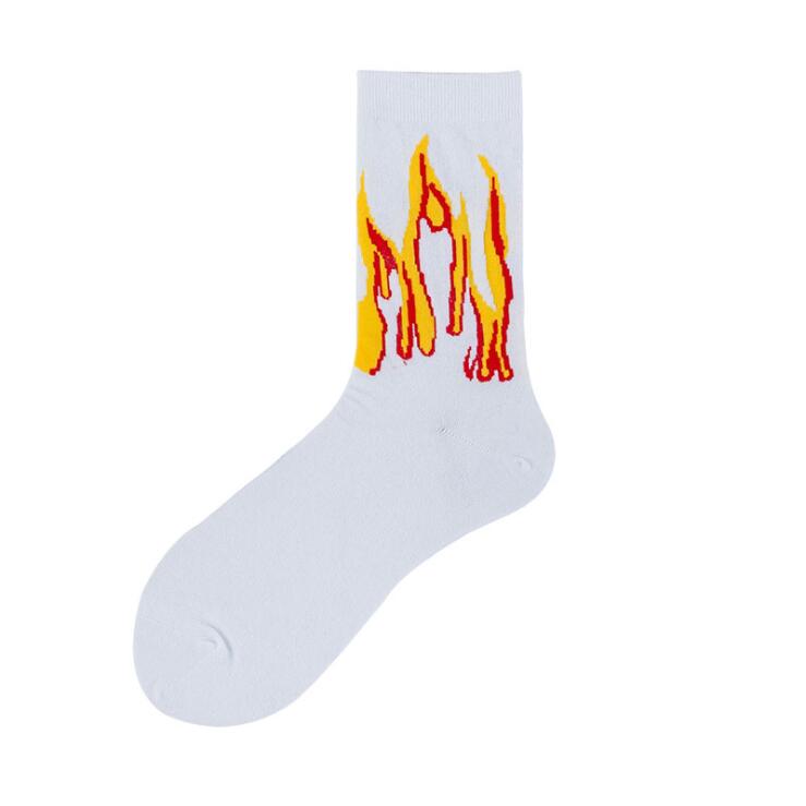 DON`T FOLLOW ME I AM LOST TOO casual men women letter socks hip hop Cotton skateboard high street harajuku funny happy socks: Coral Red