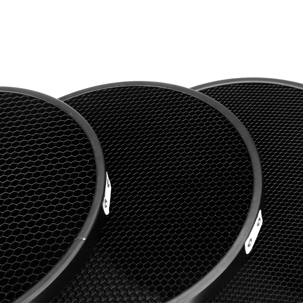 Réflecteur en aluminium grille en nid d'abeille 6.7 ''17cm 10 20 30 40 50 60 degrés pour Bowens, grille de réflecteur Standard, kit de Studio de photographie