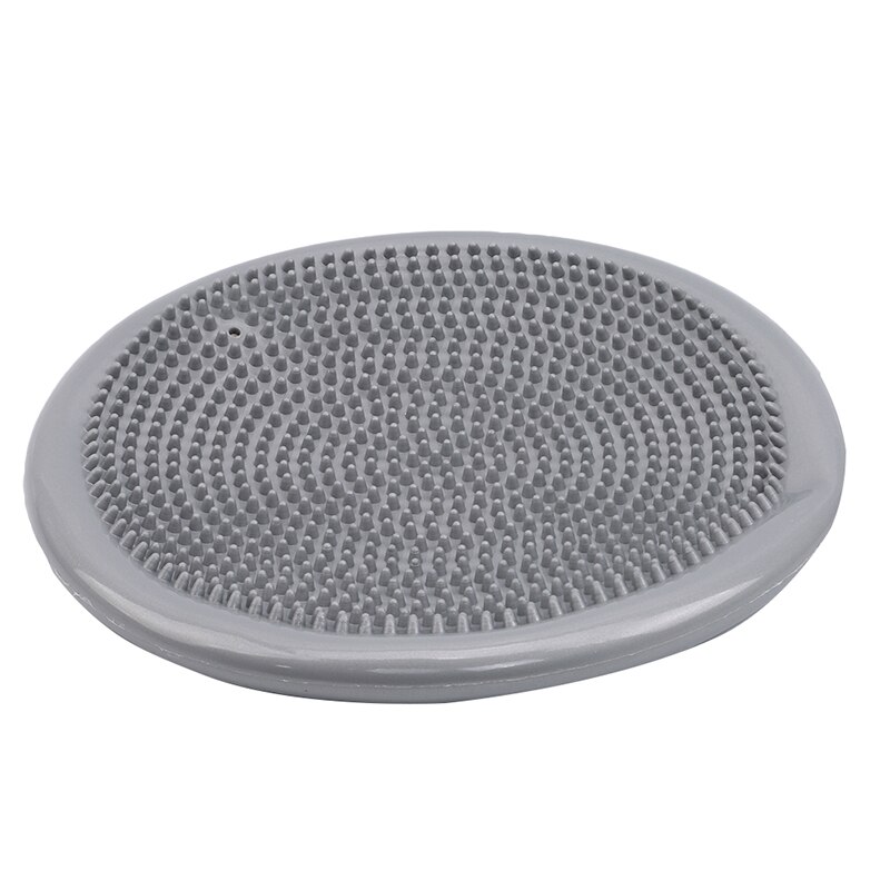 Yoga Balance Ball Training Balanced Cushion Fitness Massage Ball Adult Padded Practice Feet Rehabilitation Thick Yoga Ball: silver white