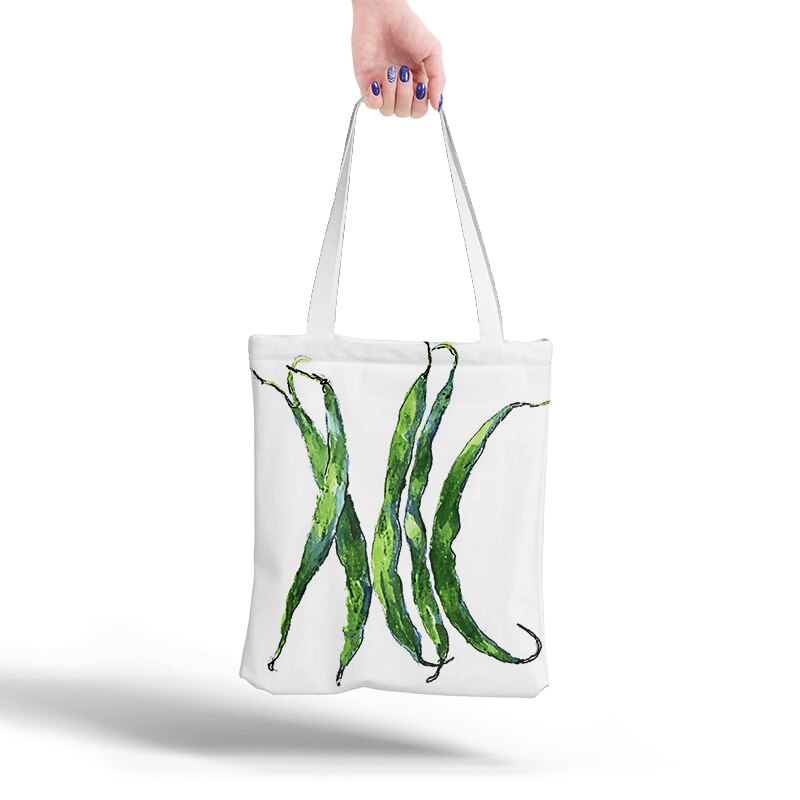 Lerret tote bag shopping reise kvinner øko gjenbrukbare skulder shopper vesker harajuku høy kapasitet shopping bolsa: Stil 9