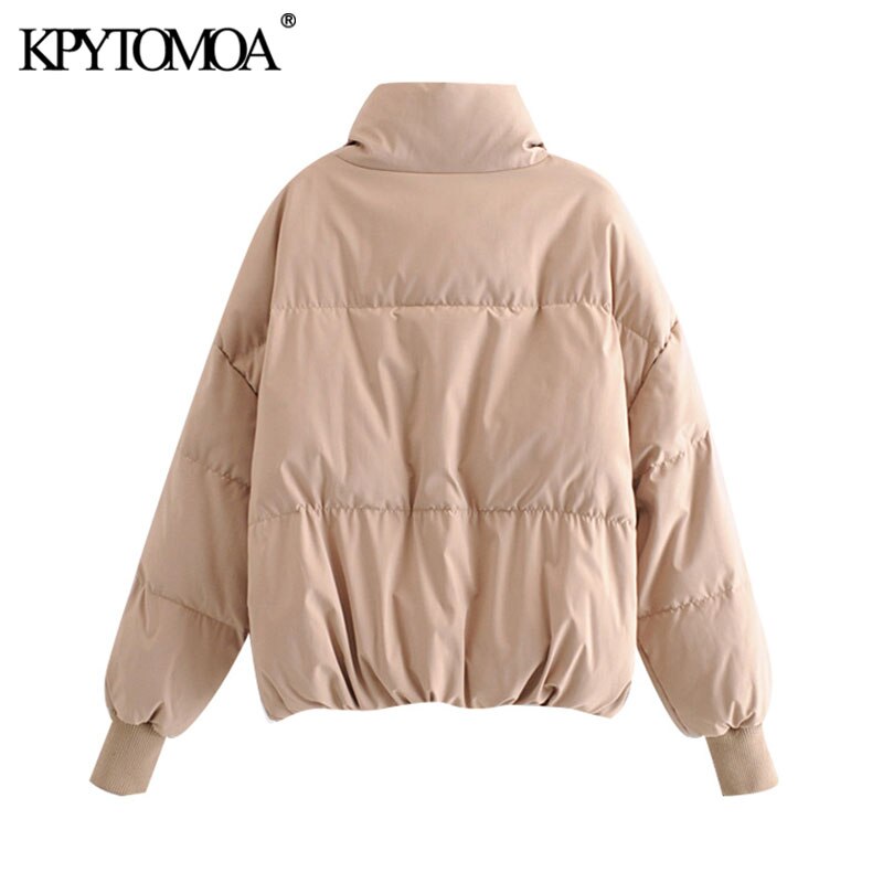 Kpytomoa dames oversized dikke warme parka jas vintage lange mouwen zakken trekkoord dames bovenkleding chique tops