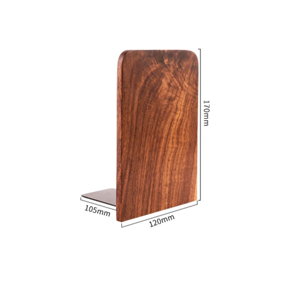 Nature Wooden Bookends Desktop Bookshelf Desk Organizer Office Home Book Accessories Storage Book Holder Wood Book Ends Rack 책꽂이: Navy Blue