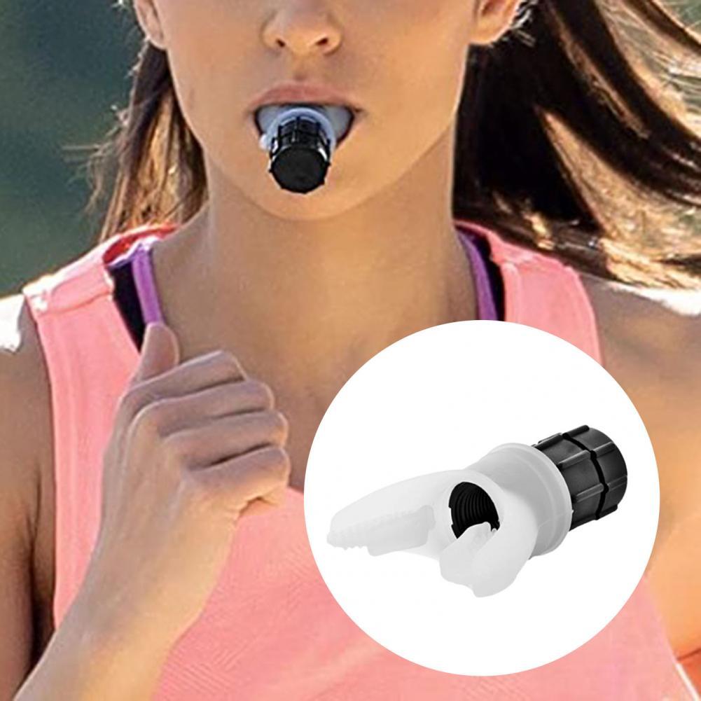 1pc Portable Lung Trainer Adjustable Silicone Mini Breathing Exerciser for Fitness Lung Trainer