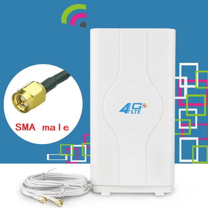 4G LTE Wifi Antenne 88 dBi TS9 CRC9 SMA Stecker 4G antenne für Router Modem B315 B890 B310 b593 B970 B970B B683: SMA