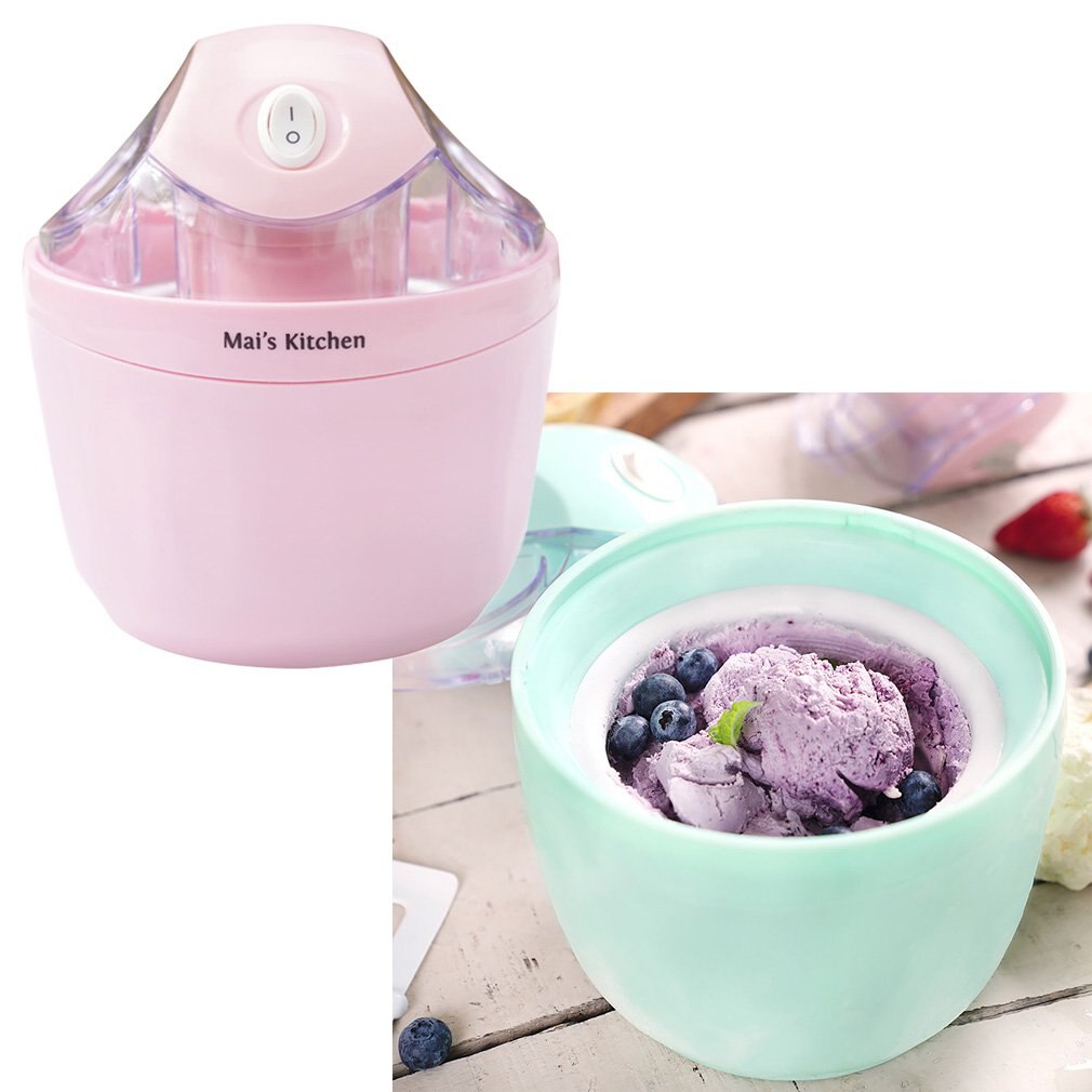 Mini Portable Ice Cream Machine 500ML Home Automatic DIY Ice Cream Machine Dessert Maker Tool