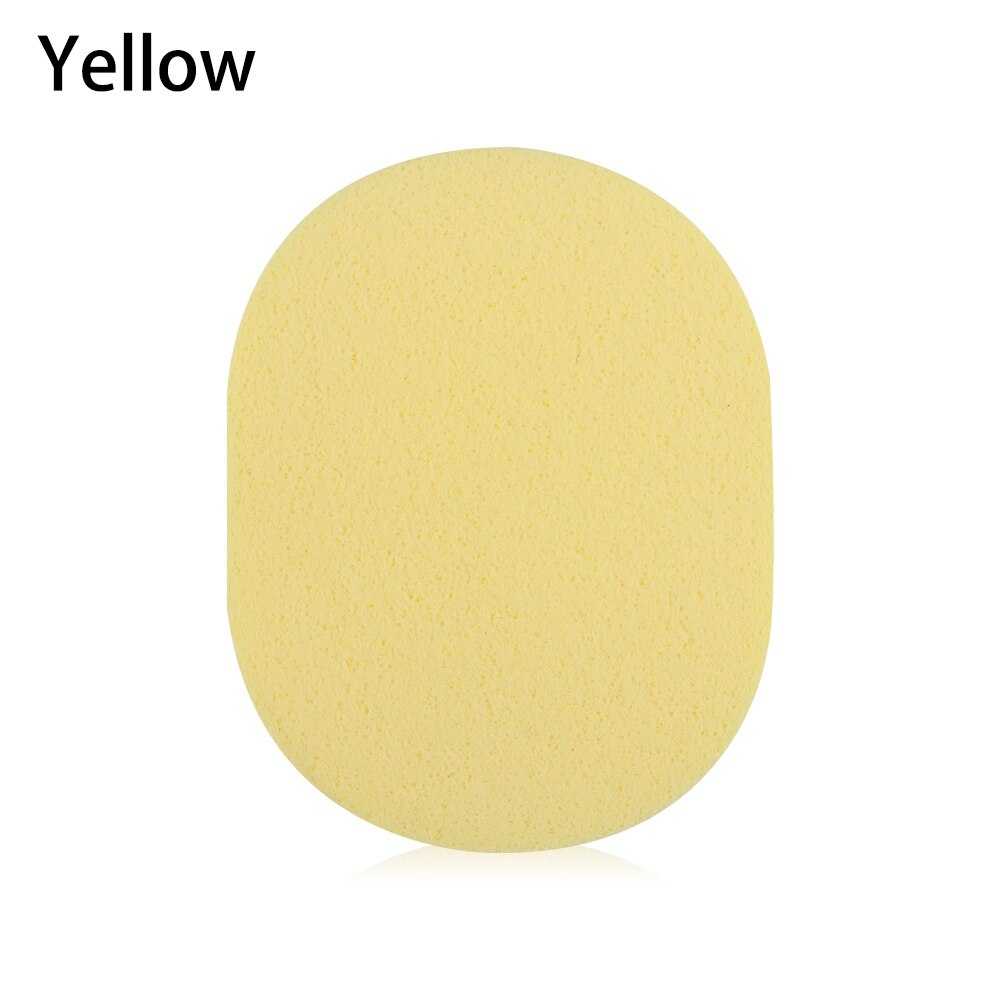 4 colores Natural Konjac Konnyaku cosmético puff facial cara de esponja limpieza profunda cuidado Facial maquillaje facial en polvo Herramientas de limpieza: yellow