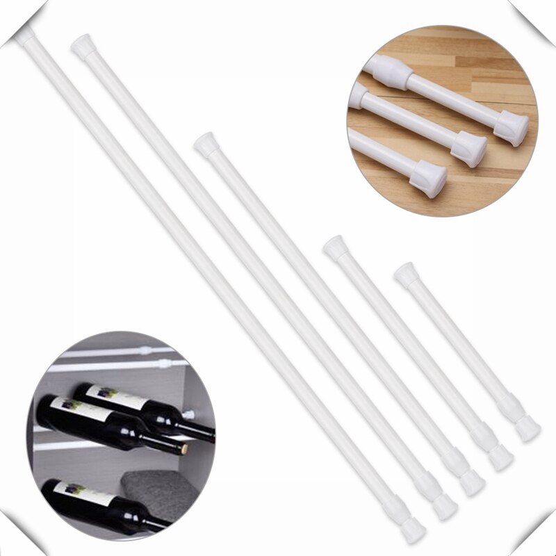 Multi Purpose Lente Geladen Uitschuifbare Stokken Telescopische Netto Voile Spanning Gordijn Rail Pole Netto Staven Gordijn Telescopische Pole